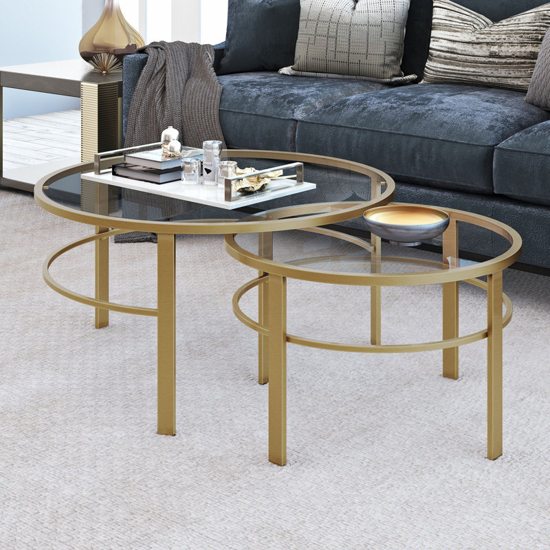Four Leg Coffee Table, Gold