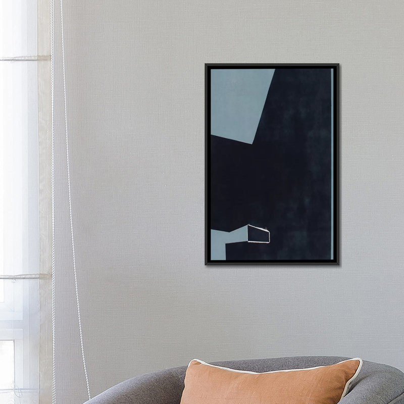 « ship shape i », impression sur toile, H 26 po x l 18 po x P 1,5 po, Toile avec cadre noir, Pas de tapis