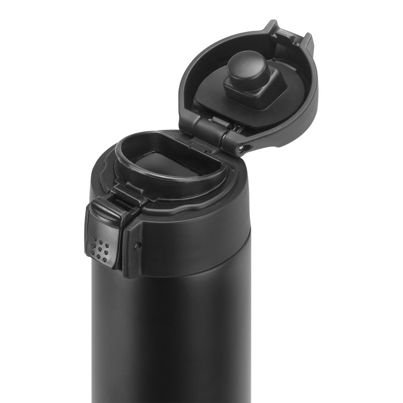 Matte Black Stainless Steel 450ml Travel Bottle