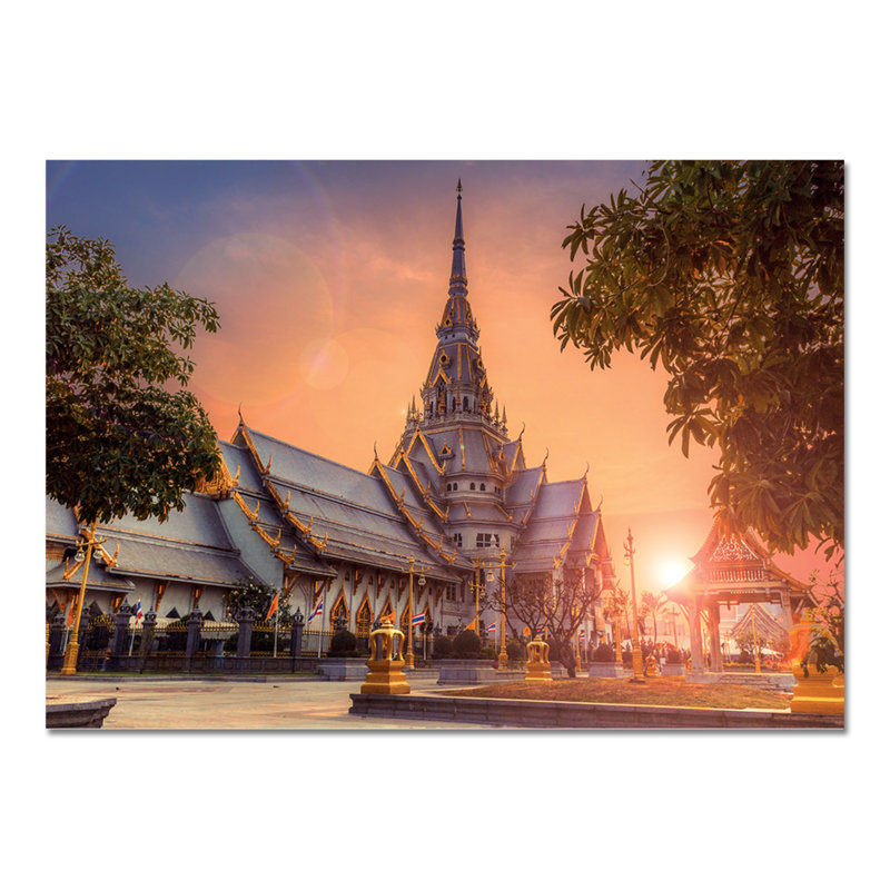 Thai Temple by Giallobus - No Frame Print on Plastic / Acrylic, 65cm H x 95cm W