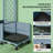 Mobile Raised Garden Bed,Outdoor Stylish Planter Box-1842866401