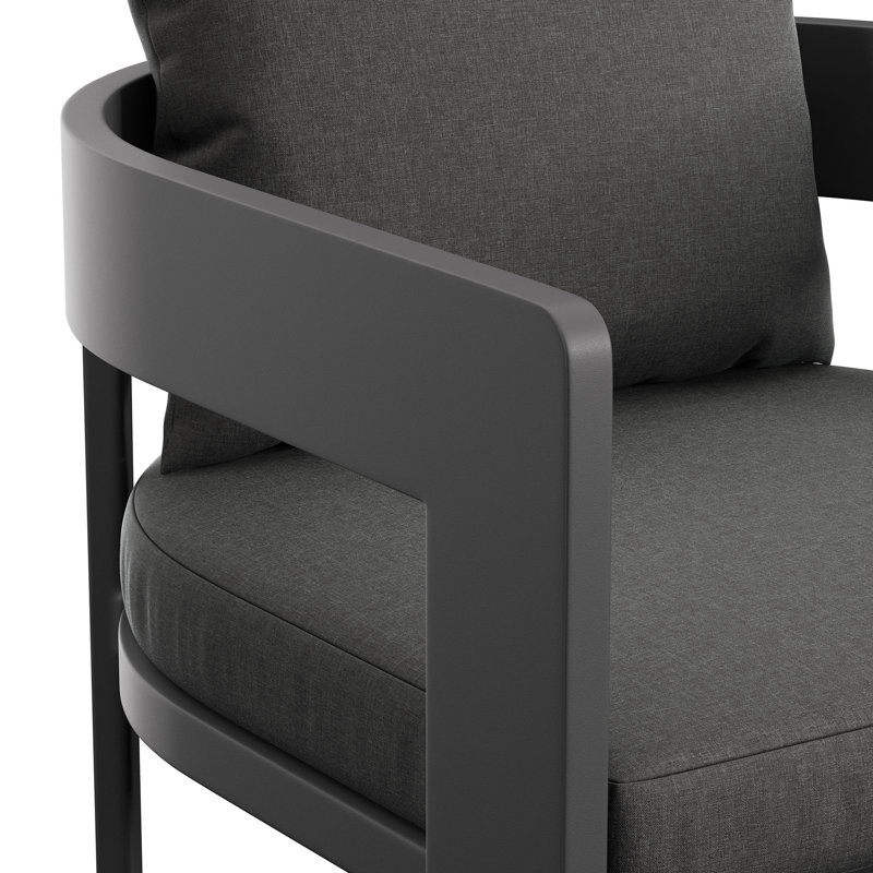 Chaise de bar d'extérieur Tahoe, Gris anthracite, 30.5"