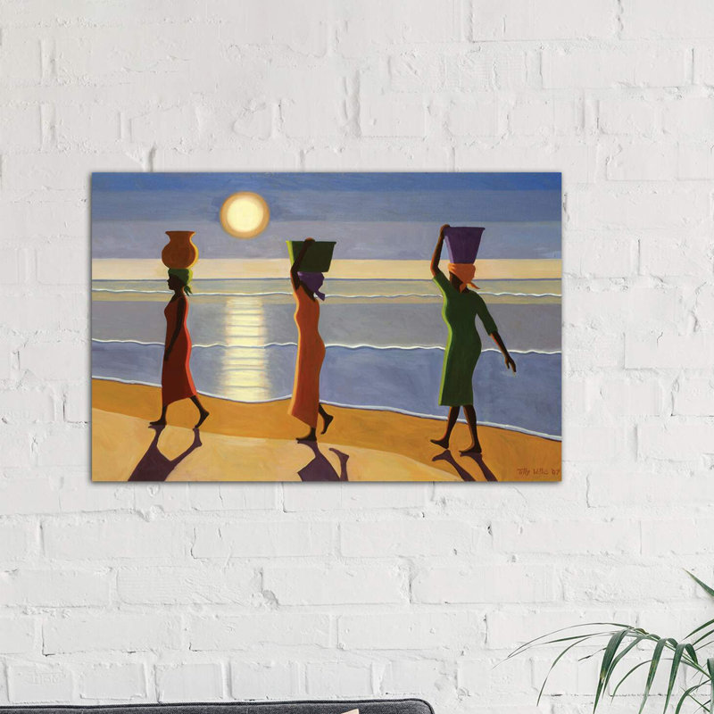 By The Beach by Tilly Willis - Wrapped Canvas Painting, 101.6 cm H x 66.04 cm W x 3.175 cm D