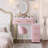 Upholstered Vanity Desk with Chair-993132822