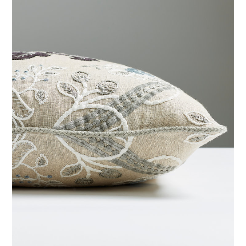 Oriana Linen Square Pillow Cover & Insert
