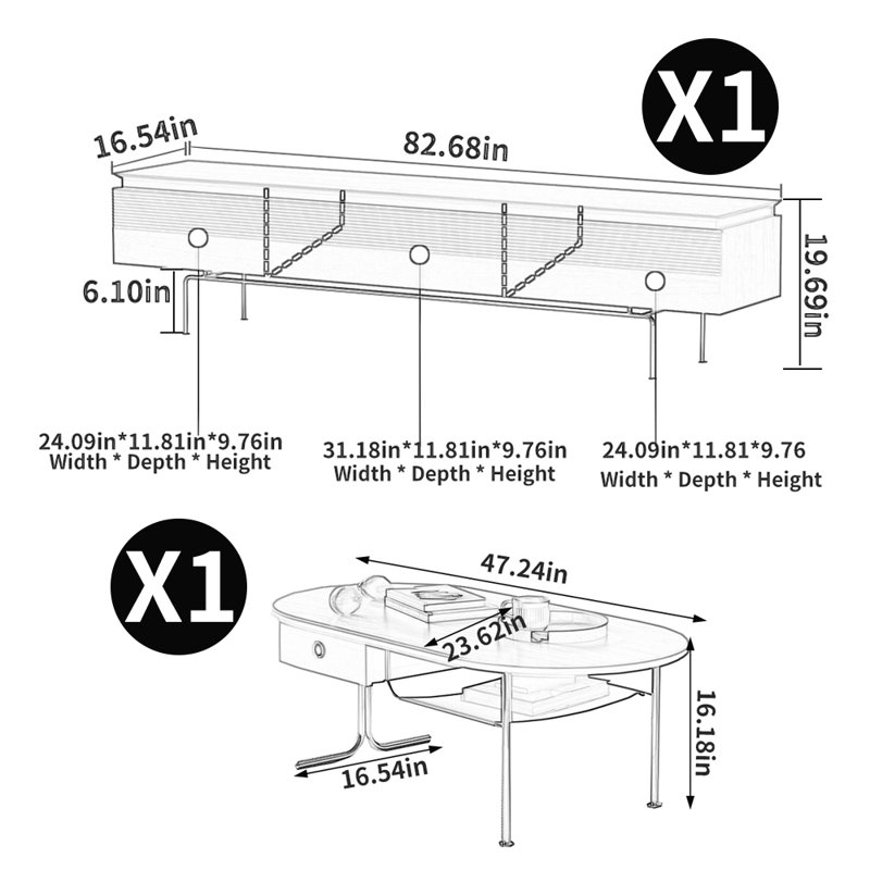 Table basse Vintage