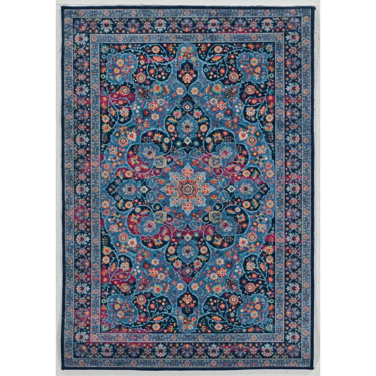 Breedlove Oriental Navy Area Rug