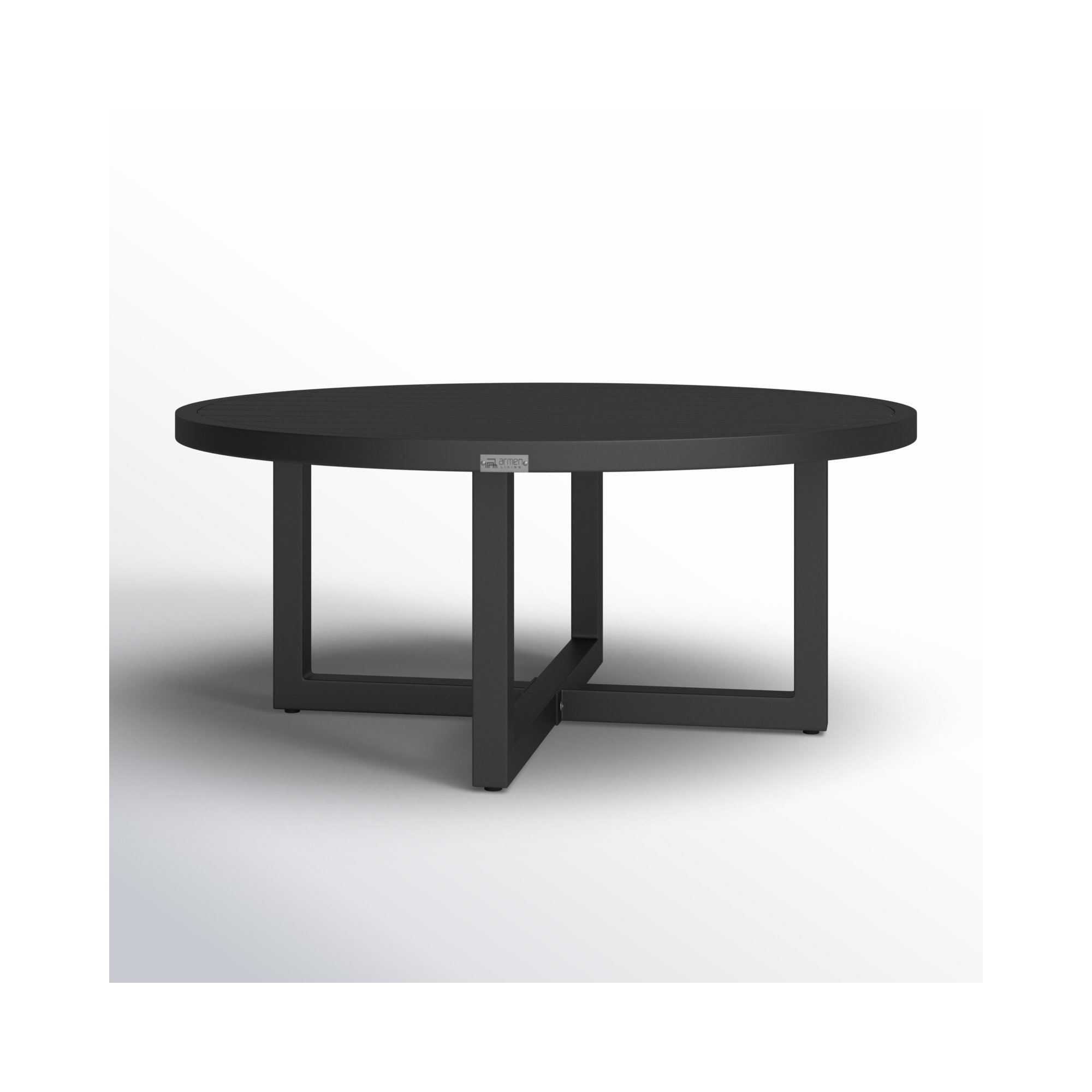 Chaker 42'' Aluminum Outdoor Coffee Table, Black