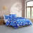 Mairmekko Unikko Blue Cotton Reversible Duvet Cover Set