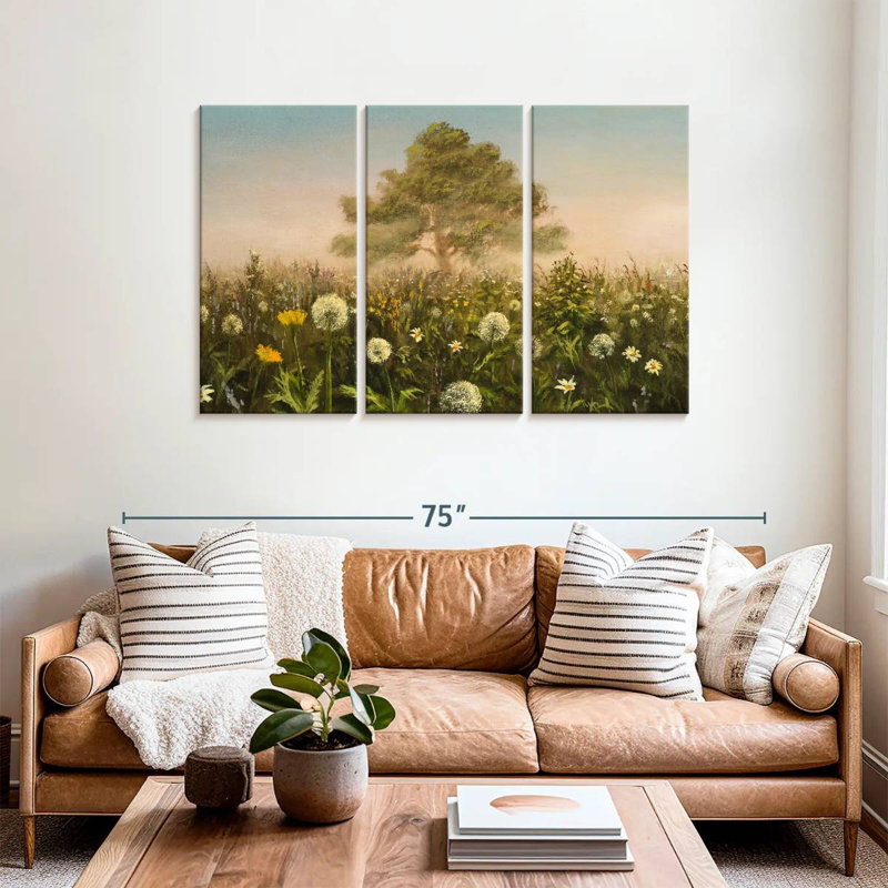 Alvord Morning Field Dandelions, 36" H x 57" W