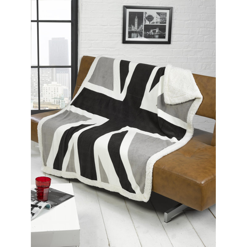 Kemp Graphic Print & Text Duvet Cover Set, Black