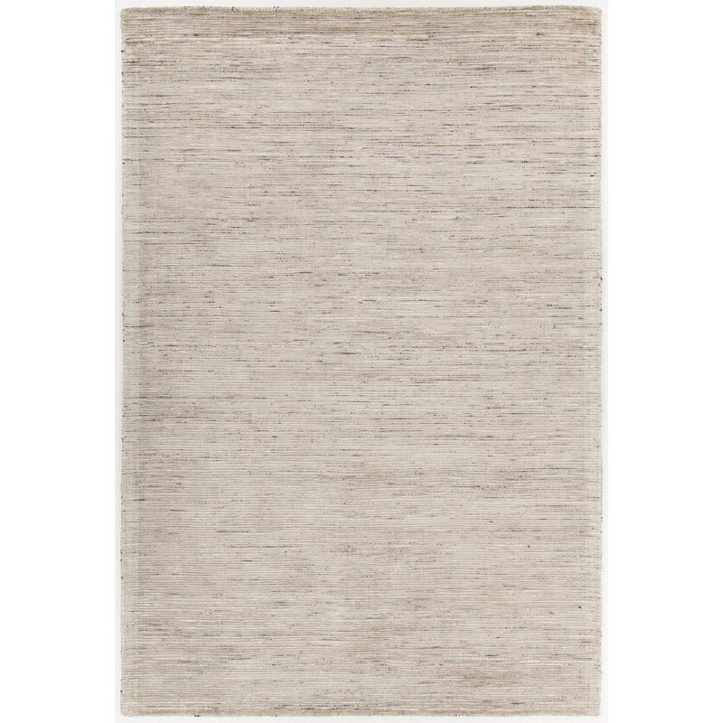 Tapis zone beige fait main dhurrie Adilynn, Rectangle 9 pi x 13 pi