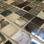 Luxe 1" x 1" Cast Glass Grid Mosaic Wall Tile