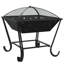 Jackie Fire Pit with Poker 50 cm XXL Steel