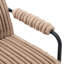 Fauteuil rembourré en velours côtelé Stolle-522972963