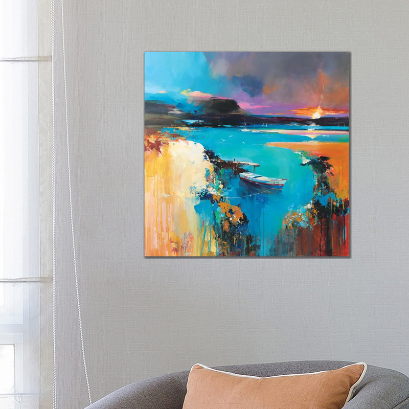 Deep Water 1 Piece Wrapped Canvas Painting, 66.04 cm H x 66.04 cm W x 3.175 cm D