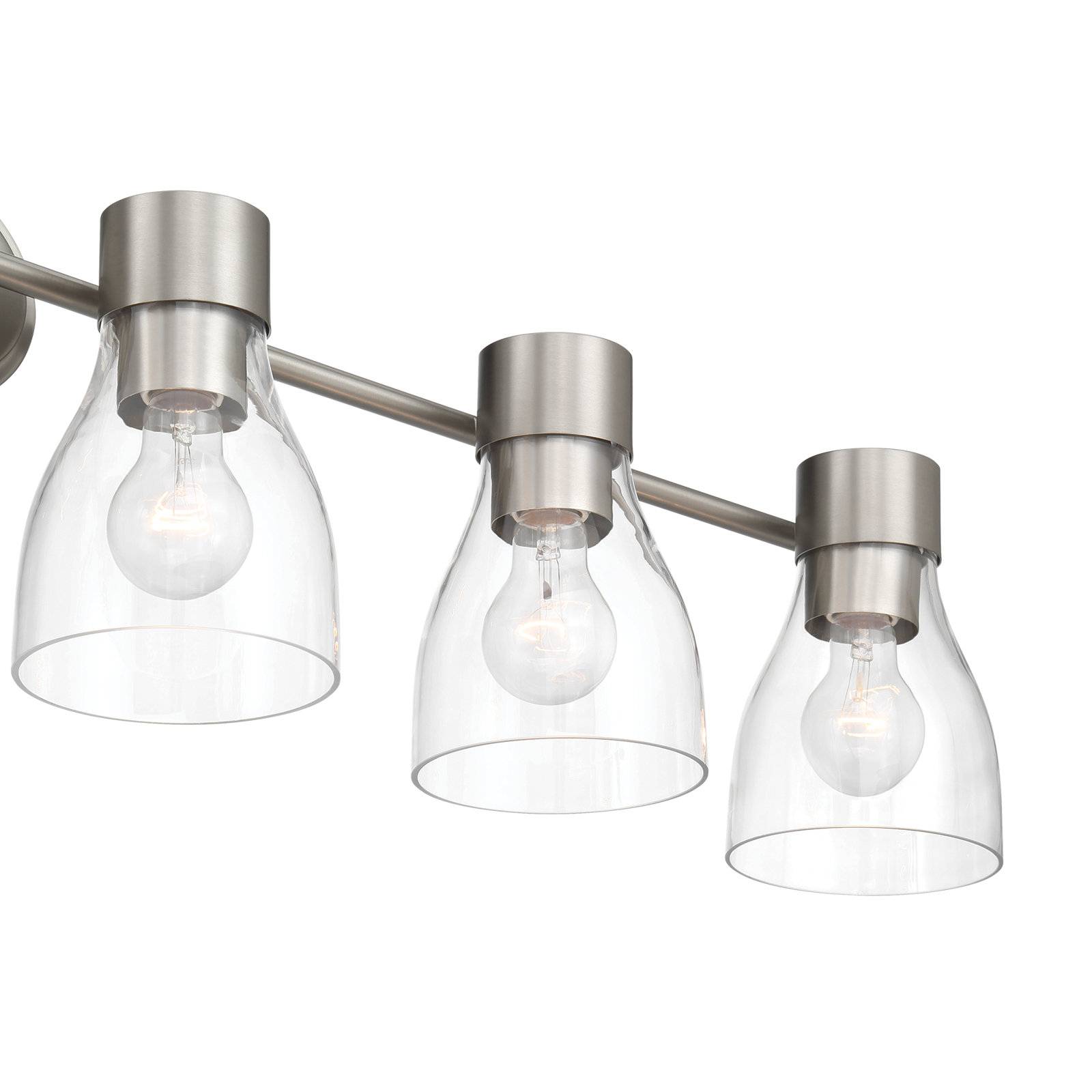Jessa Dimmable Vanity Light, 6, Brushed Nickel