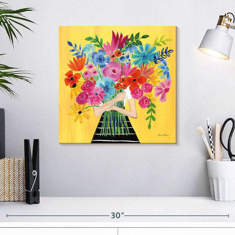 Harnek Un bouquet de fleurs I, H 16 po x l 16 po