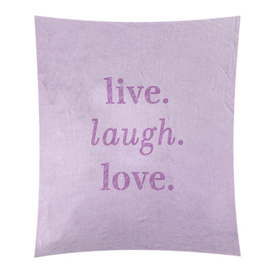 Tapisserie en polyester de rires d’amour en temps réel en polyester