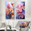 «Peach Purple Violets Représentation Dreams», 2 pièces-469677637-469677640
