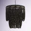2-Tier Draped Wood Bead Chandelier-384460888
