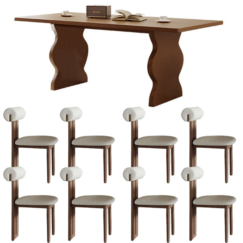 Ensemble de chaises de salle à manger rectangulaire Vintage French L 70,8 po x l 31,4 po