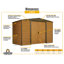 Remise de rangement en acier avec grain de bain Woodridge-105852757