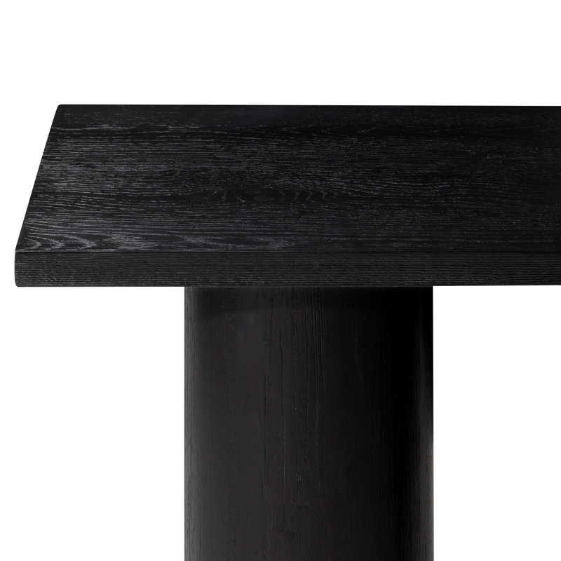 Maven Lane Lana Contemporary Wooden Console Table, Refined Black