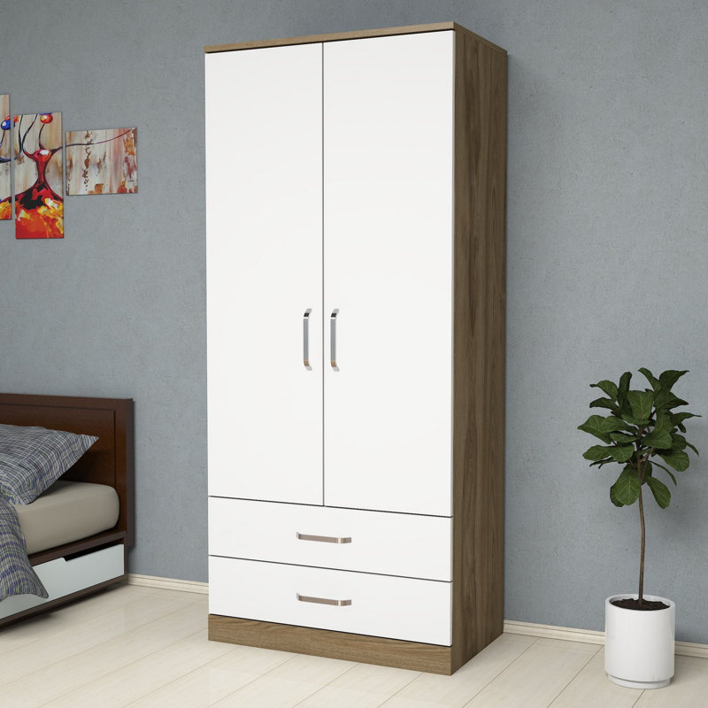 Armoire Carsonhill, Brun / blanc