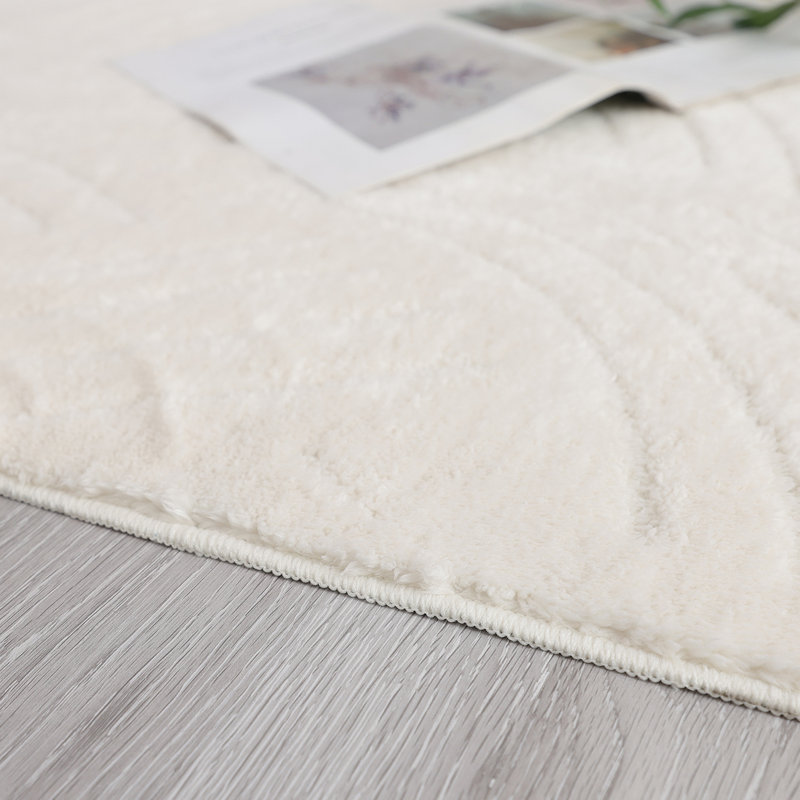 Tapis crème Salamone , Rectangle 5 pi x 7 pi
