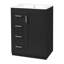 Meuble-lavabo moderne 24 po avec lavabo en céramique-637900419