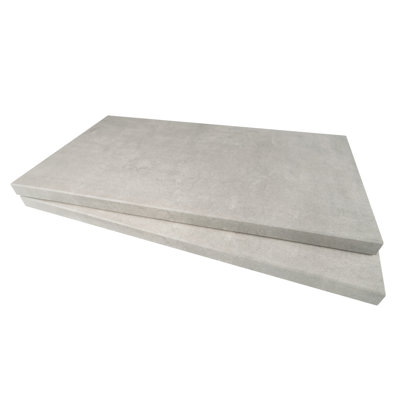 Beton Grey 24'' x 13'' Eased Edge Porcelain Pool Coping