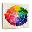 Jeu de fléchettes, roue de couleur sur toile-624165997