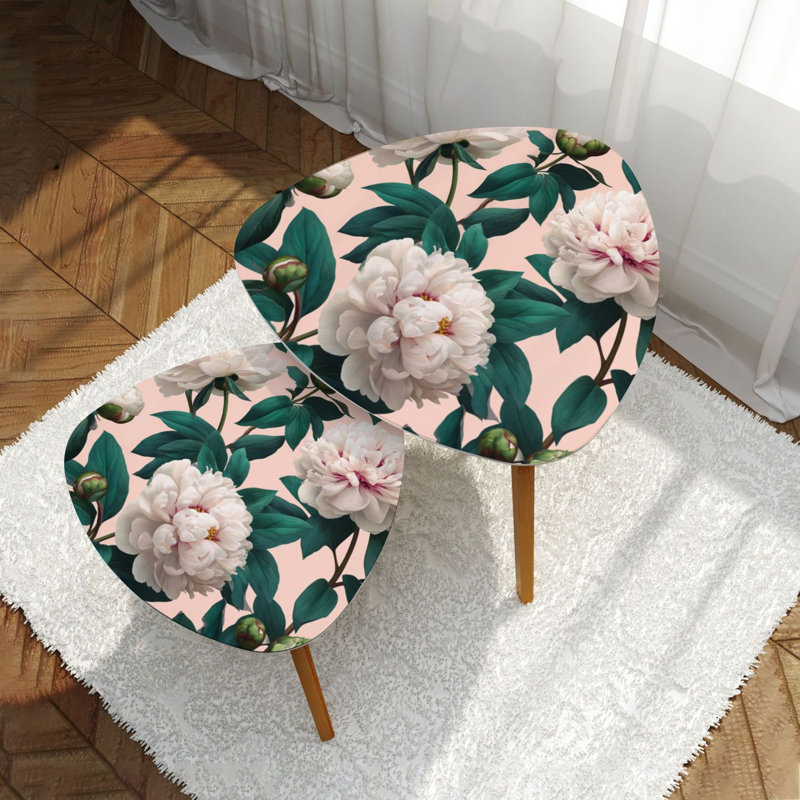 Ensemble de 2 tables basses gigognes Triangle Nesting