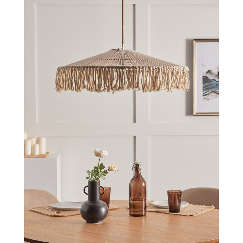 Curtice 1 - Light Natural Unique/Statement Pendant
