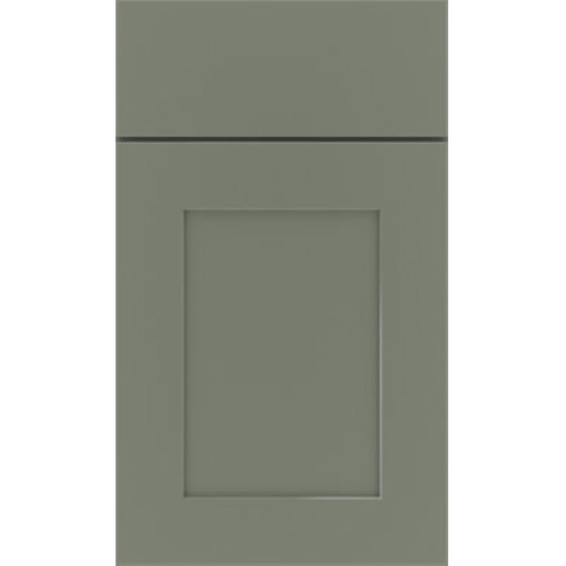 Dwelling Value Belgrave Door Sample, Sage/Nickel Glaze, Painted Hardwood