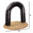 PETMAKER Cat Self-Groomer - Bristle Ring Brush Cat Arch with Carpeted Base, Back Scratcher and Massager for Controlling Shedding and Claws