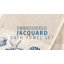 Ensemble de serviettes 6 pièces en jacquard de coton brodé bleu Bayside