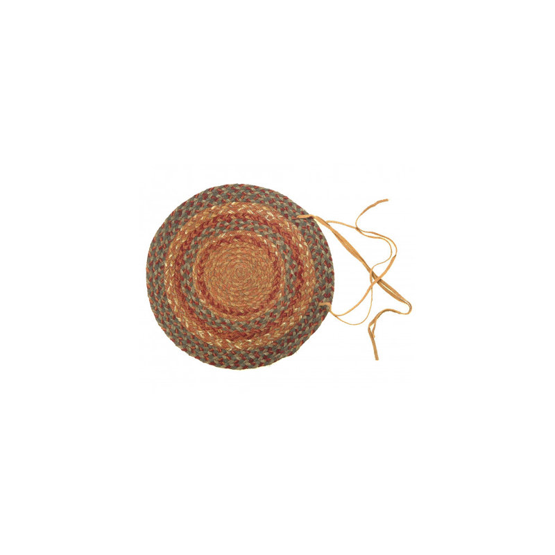 Coussin de chaise de salle à manger en intérieur tressé