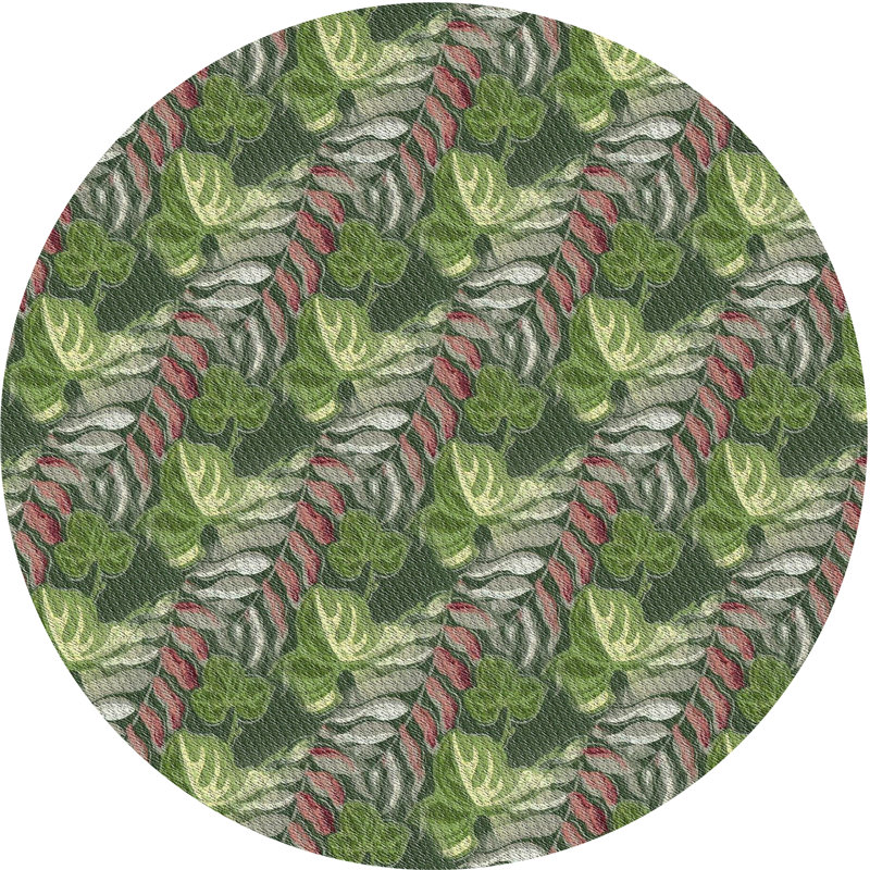 Paisley Indoor Rug, Round 7'