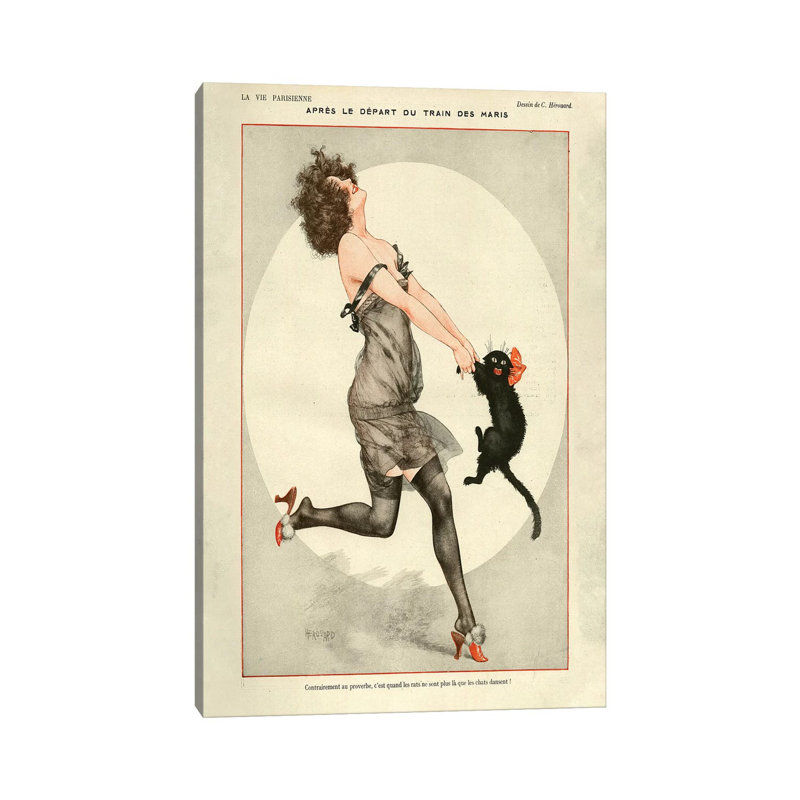 «1923 La Vie Parisienne» par Cheri Herouard, impression sur toile tendue, H 18 po x l 12 po x 1,5 po