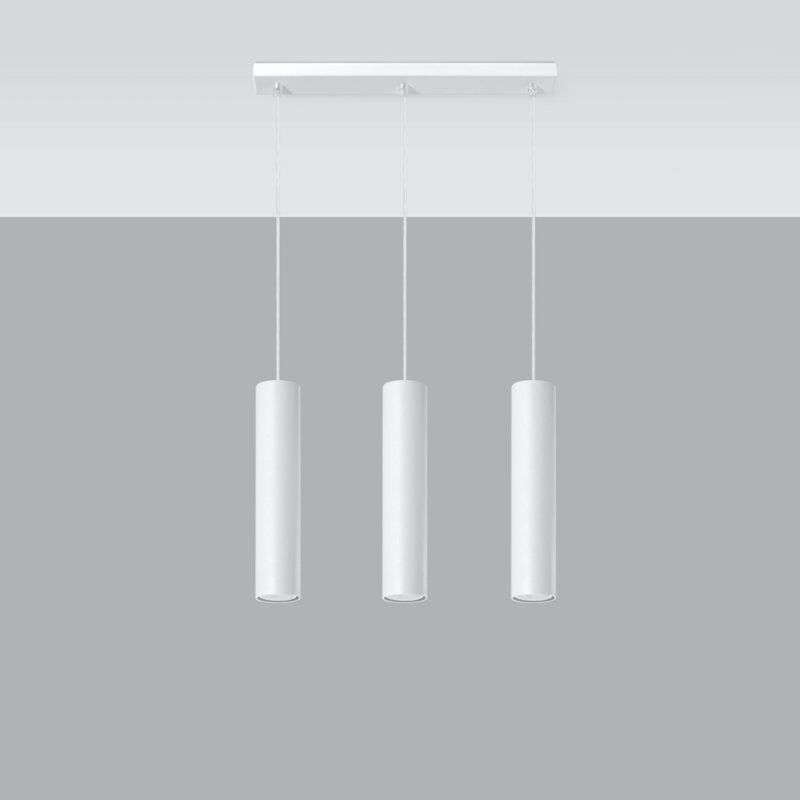 Fremantle 3 - Light Kitchen Island Pendant, White