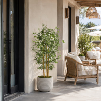 Arbre de bambou artificiel 6 po en pot
