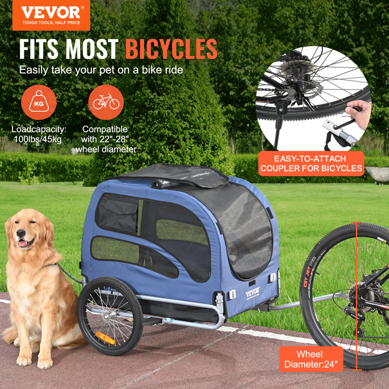 Picture of VEVOR Foldable Pet Trailer & Reviews | Wayfair