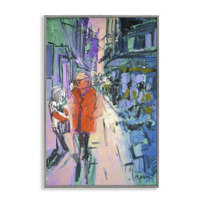 Strolling City Streets Giclee Art by June Erica Vess