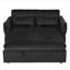 Lit escamotable 3-en-1 avec dossier inclinable et coussins en velours.  Convient aux salons, chambres à coucher, appartements et petits espaces