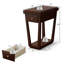 Table de chevet en bois manufacturé Aadilynn
