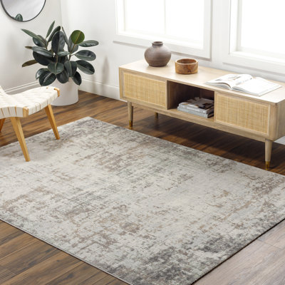 Modern Abstract Cream/Brown/Green