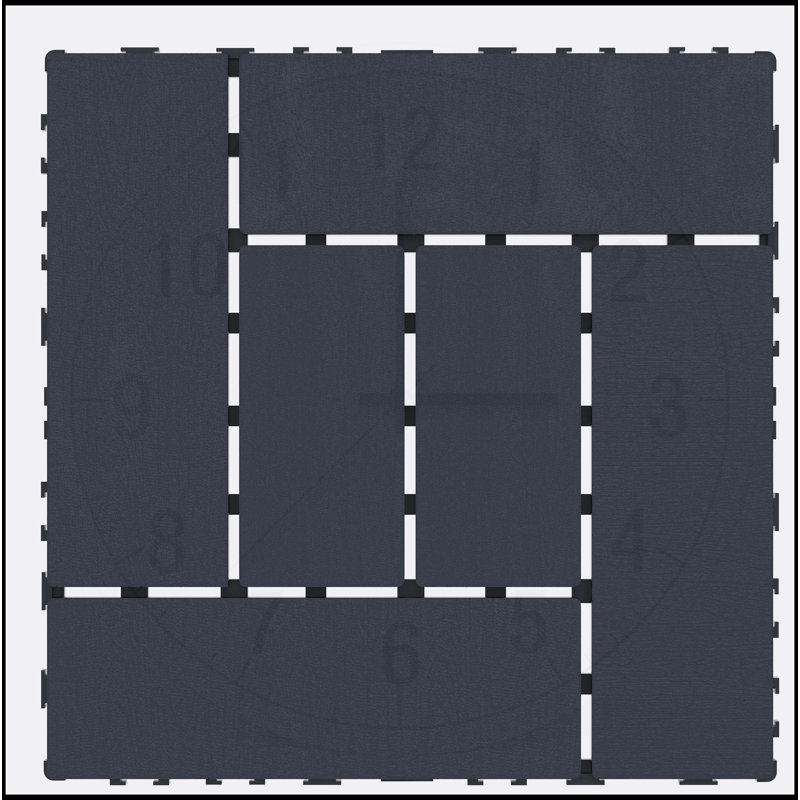Carreaux de terrasse à emboîtement pour une utilisation polyvalente à l'extérieur et à l'intérieur, durables et élégants