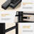 Bunk Bed Twin Over Twin Size With 8 Storage Drawers, Led Lights And Storage Shelves, Metal Loft Bed-847248710